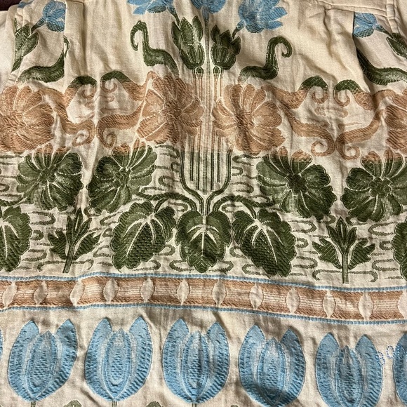 BNWT BODE Men’s Beige Tulipa Shirt with Indian Embroidery Size Large - Picture 11 of 15